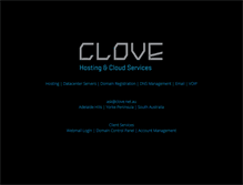 Tablet Screenshot of clove.net.au